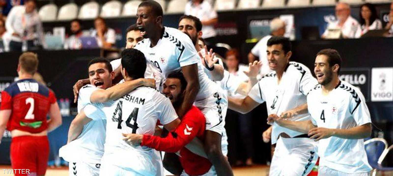 فرحة منتخب مصر بالانتصار على البرتغال