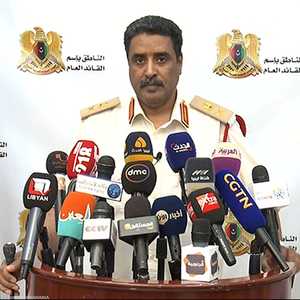 المتحدث ياسم الجيش الوطني الليبي اللواء حمد المسماري. أرشيف