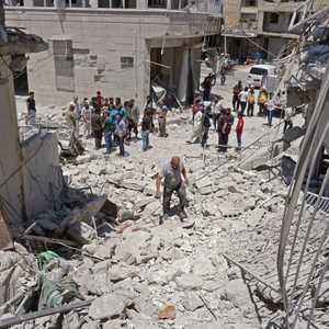 آثار القصف في إدلب