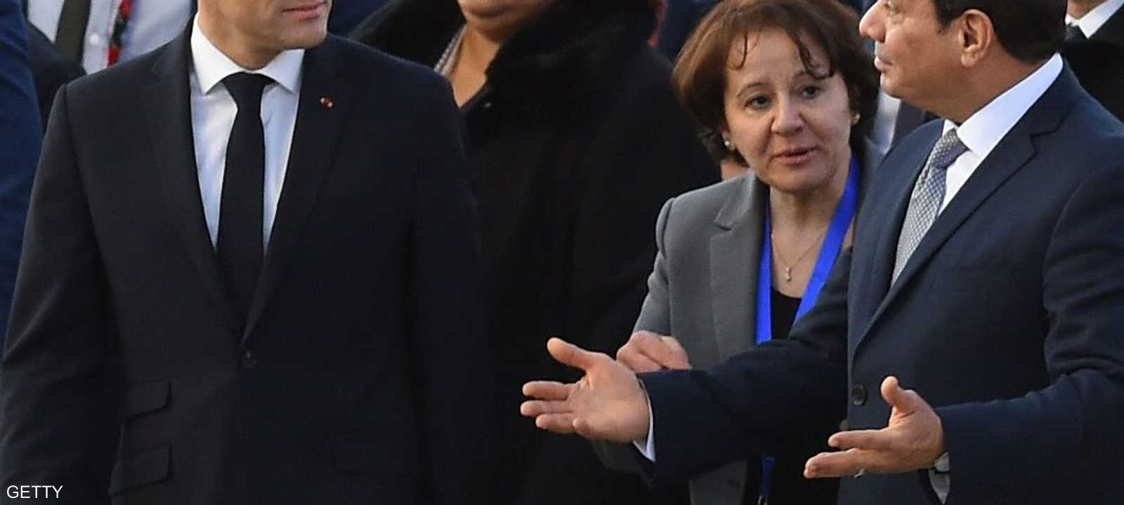 أرشيفية للقاء بين السيسي وماكرون