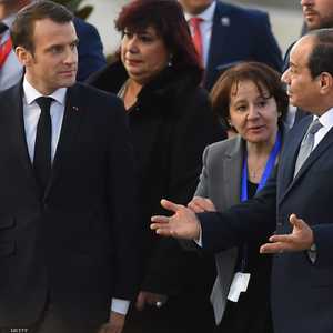 أرشيفية للقاء بين السيسي وماكرون