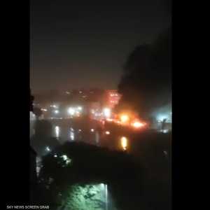 الحريق قرب معهد الأورام وسط القاهرة