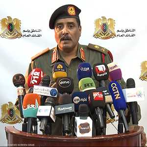 المسماري خلال المؤتمر