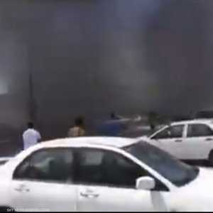 شاهد.. تفجير إرهابي قرب مجمع تجاري في بنغازي