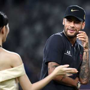 نيمار قبل مباراة سابقة لباريس سان جرمان