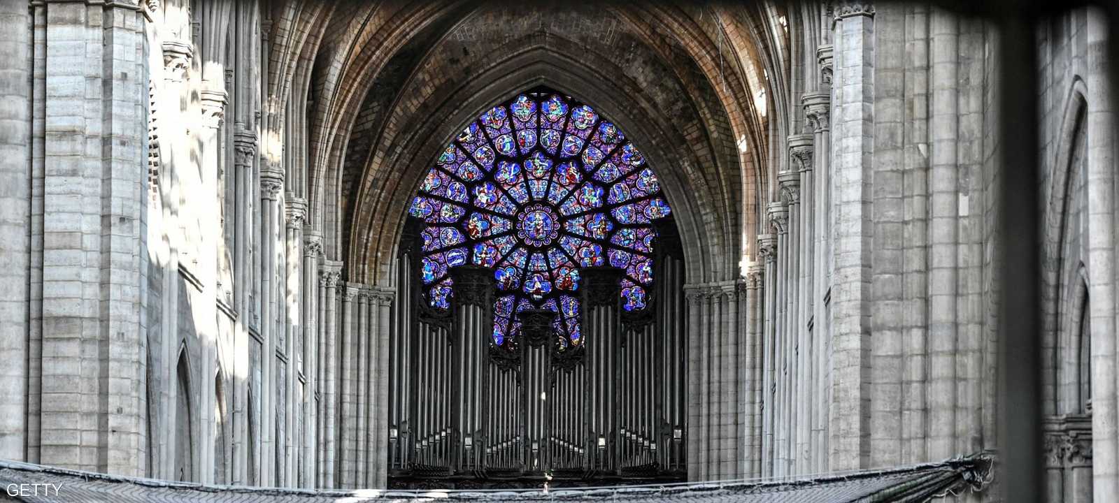 الكنيسة تخضع لعمليات ترميم بسبب الحريق في أبريل