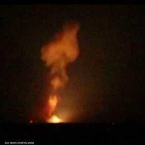 النيران تلتهم مخازن الأسلحة في الكلية الجوية