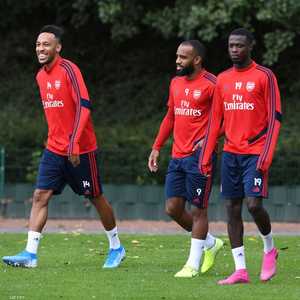 ثلاثي أرسنال الهجومي أوباميانغ ولاكازيت وبيبي