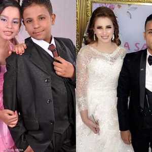 شمس وإيمان أقاما مؤخرا حفل زفاف في السنبلاوين