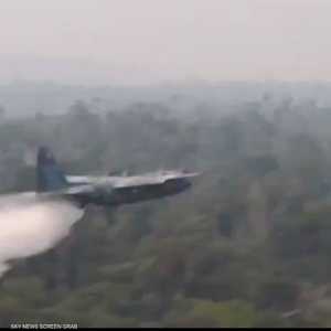 طائرات حربية تواجه حرائق الأمازون