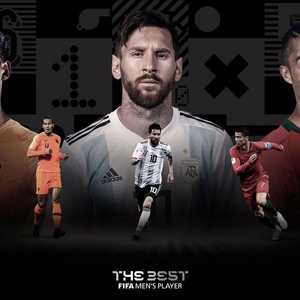 اللاعبون المرشحوت لجائزة أفضل لاعب في كرة القدم.