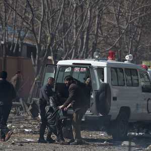 جانب من آثار انفجار سابق في كابول