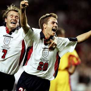 أوين وبيكهام خلال مونديال 1998