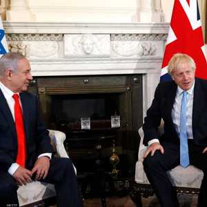جونسون ونتانياهو خلال لقائهما الخميس في لندن.