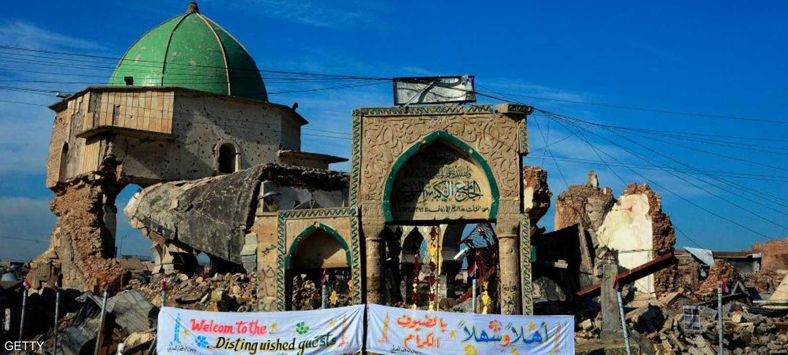 فجر داعش الجامع النوري عام 2017.