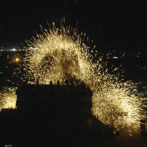 أرشيفية لغارة إسرائيلية على غزة