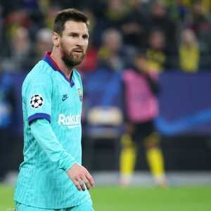 ليونيل ميسي خلال مباراة يوم أمس