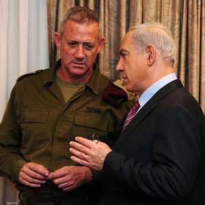 بنيامين نتانياهو وبيني غانتس - أرشيفية