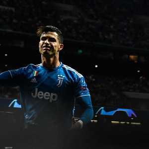 كريستيانو رونالدو خلال مباراة يوفنتوس وأتلتيكو مدريد