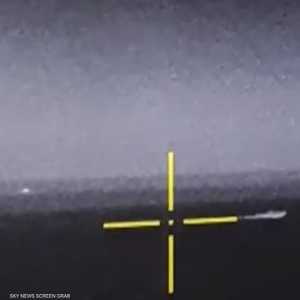 تدمير زورق حوثي في لقطة أرشيفية