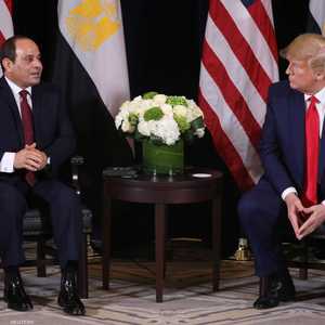 جانب من اللقاء بين ترامب والسيسي