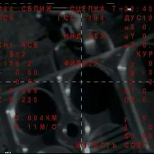 لحظة التحام مركبة "المنصوري" بمحطة الفضاء الدولية