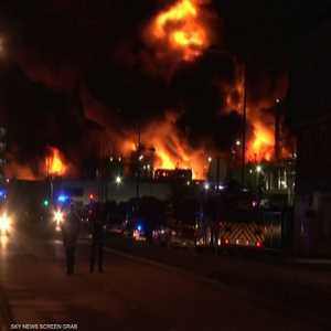 النيران تلتهم مصنعا كيميائيا في فرنسا