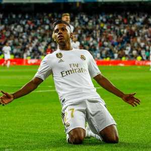 رودريغو جويس عقب تسجيله الهدف