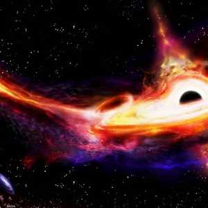 رسم توضيحي للثقوب السوداء الثلاثة التي تتجه نحو الاندماج