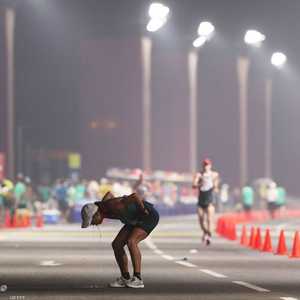 إصابة إحدى المشاركات في الماراثون بالإعياء