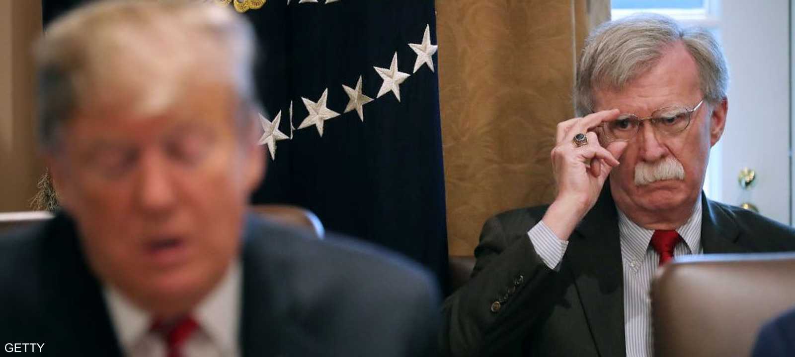 ترامب كان على خلاف مع بولتون بشأن كوريا الشمالية