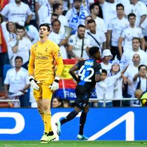 كورتوا بعد استقباله الهدف الثاني