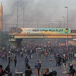 جانب من المظاهرات في العاصمة العراقية بغداد - أرشيفية