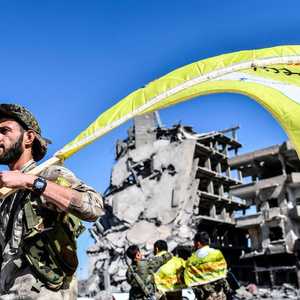 عناصر من "سوريا الديمقراطية" في الرقة - أرشيفية