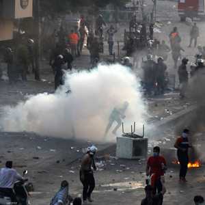 جانب من احتجاجات في ساحة الطيران في بغداد. 2 أكتوبر 2019