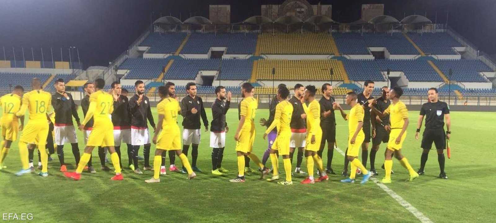 صورة ما قبل المباراة - من صفحة اتحاد الكرة المصري على فيسبوك