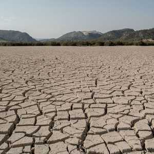 من مظاهر الجفاف في جنوب إسبانيا بسبب ارتفاع الحرارة
