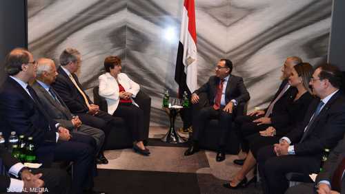 صورة اللقاء من صفحة مجلس الوزراء المصري على فيسبوك