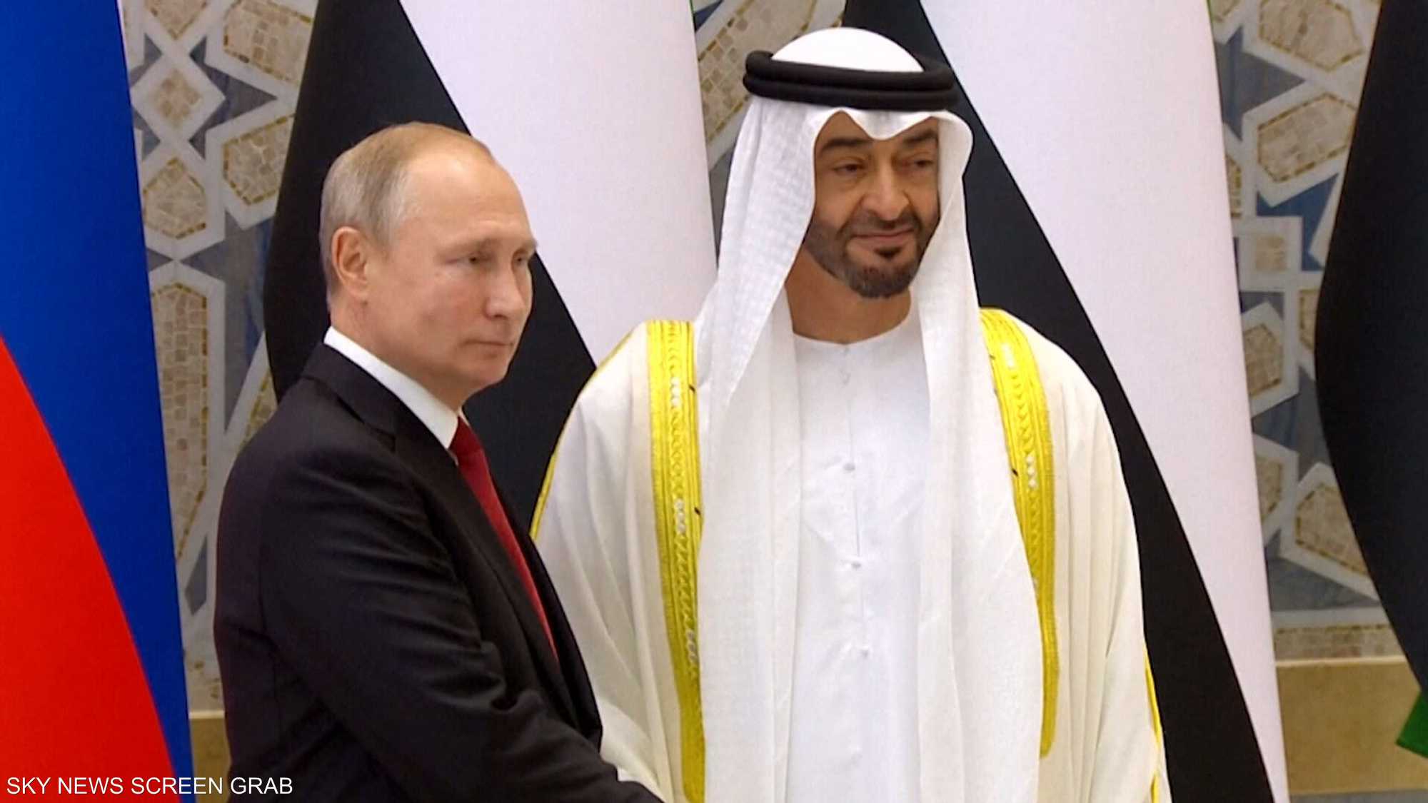 الرئيس الروسي يزور الإمارات ويشيد بقوة العلاقات بين البلدين