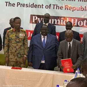 جانب من جلسة المباحثات