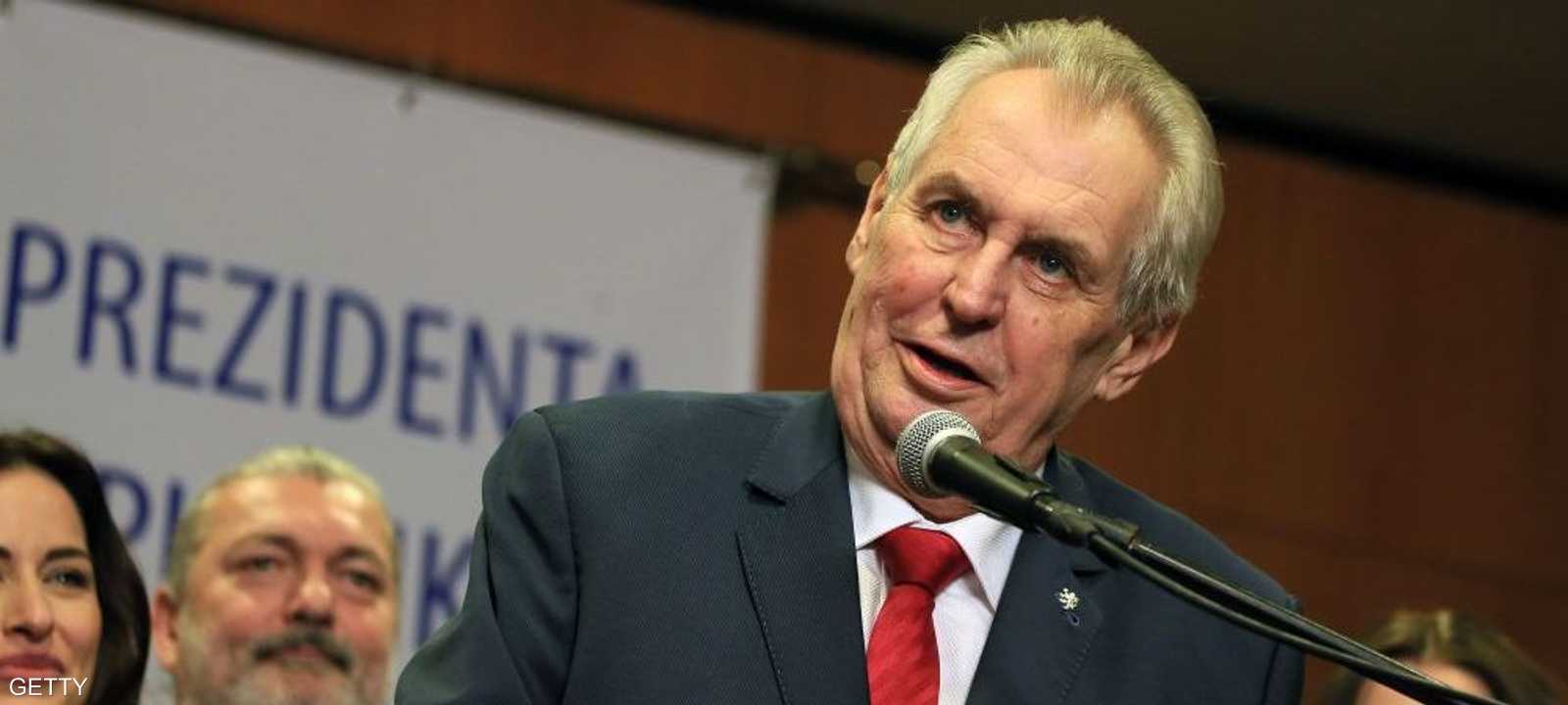 الرئيس التشيكي ميلوش زيمان