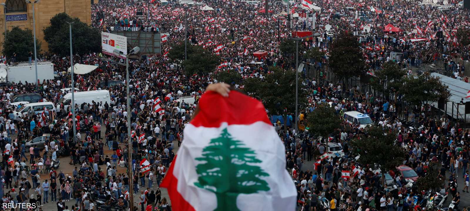 المتظاهرون أبدوا عدم ثقتهم في حكومة الحريري