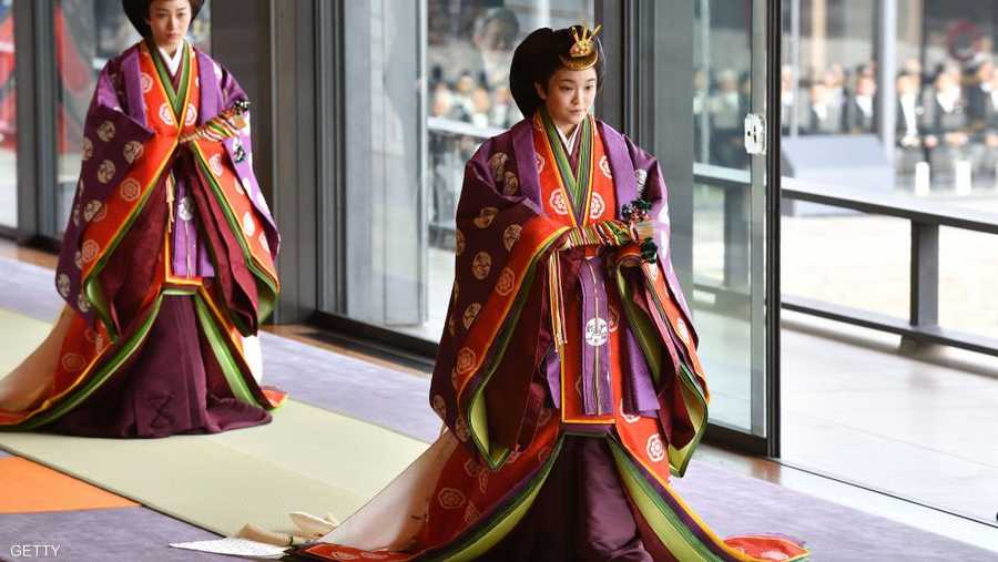 وحضر أفراد العائلة الإمبراطورية، ومنهم الأميرة ماكو، مراسم التنصيب.