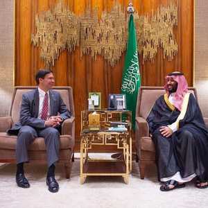 جانب من لقاء محمد بن سلمان وإسبر