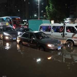 هطول أمطار غزيرة في القاهرة