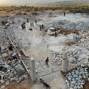 موقع المنزل الذي تحصن فيه البغدادي في إدلب قبل مقتله