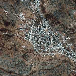 صورة جوية لقرية باريشا السورية