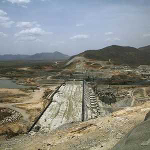 صورة أرشيفية لأعمال البناء في سد النهضة