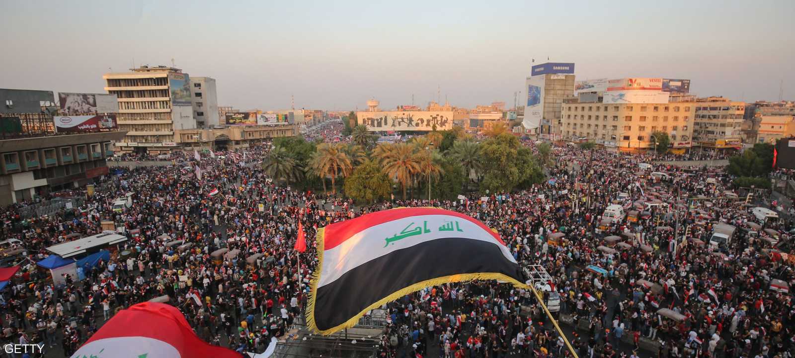 تحولت ساحة التحرير في بغداد إلى مركز للحراك في العراق.