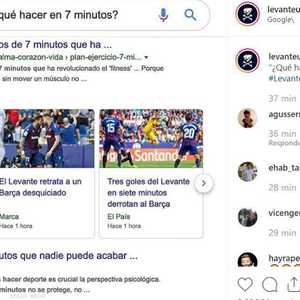 ليفانتي نشر صورة غوغل بسؤال ماذا يمكن أن تنجز في 7 دقائق